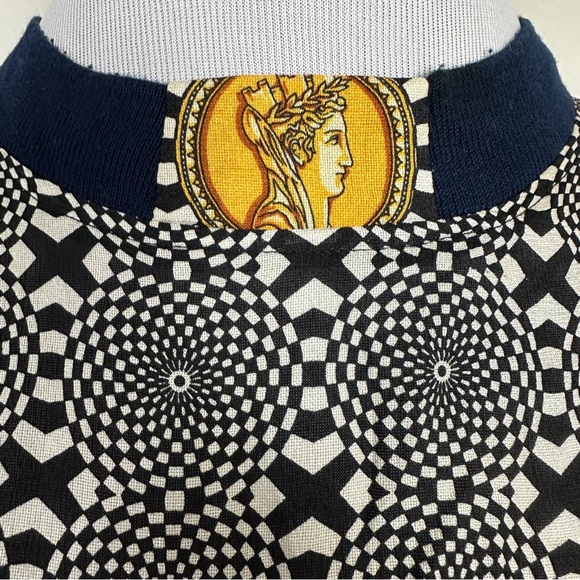 CRÈME De SILK Rare Mythological Pattern Silk Shirt Size L - Picture 5 of 7